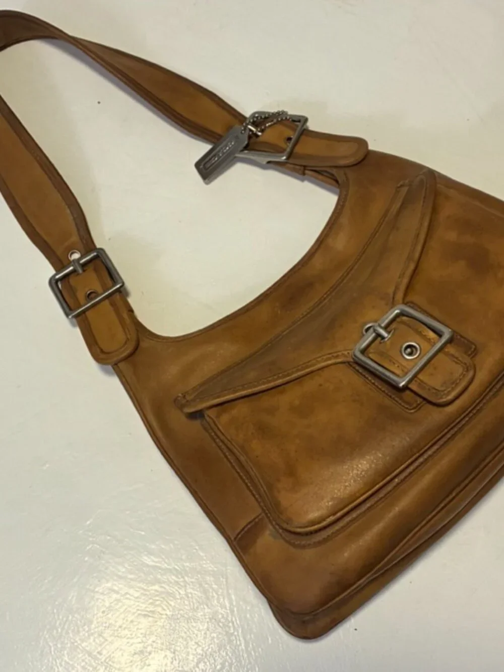 Vintage Coach Legacy Buckle Pocket Hobo (Style 9340)